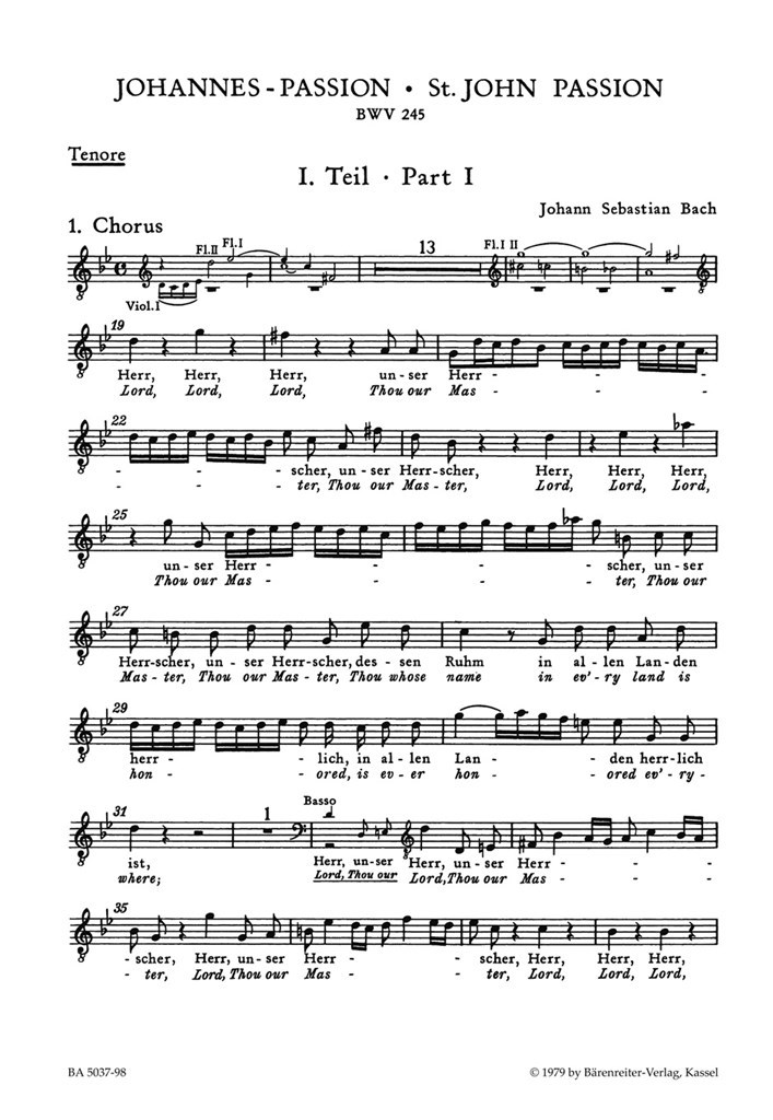 Johannes-Passion (St. John Passion) BWV 245